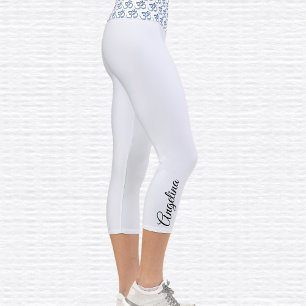 Sky & Clouds Om Symbol Hochwaisted Capri Leggings