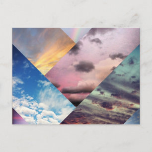 Sky Collage Postcard Postkarte