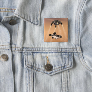 Sky Crane-Manöver während des Abstiegs der Mars Button