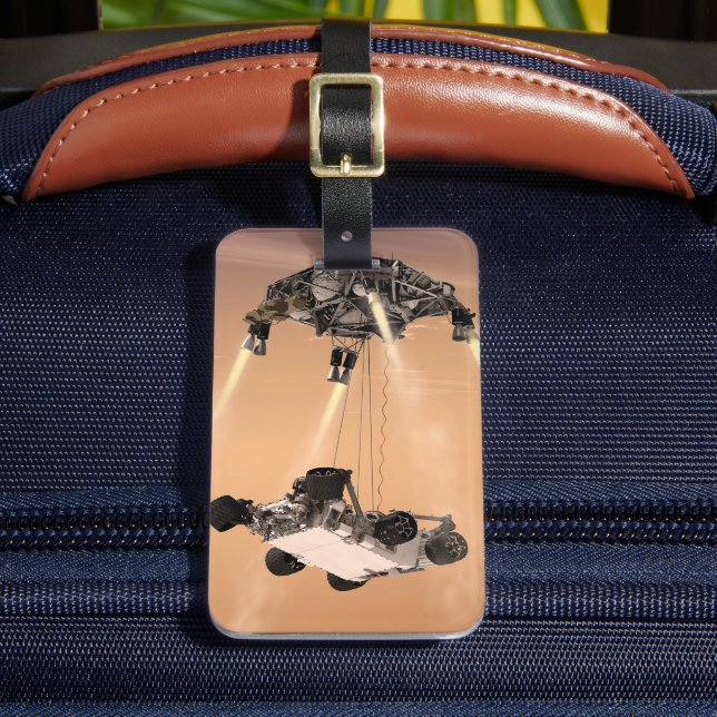 Sky Crane-Manöver während des Abstiegs der Mars Gepäckanhänger (Vorderseite Insitu 2)