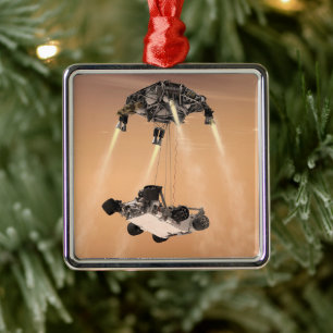 Sky Crane-Manöver während des Abstiegs der Mars Ornament Aus Metall