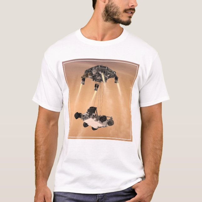 Sky Crane-Manöver während des Abstiegs der Mars T-Shirt (Vorderseite)