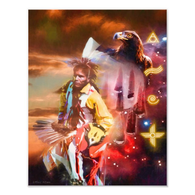 SKY DANCER Native American Fotodruck (Vorne)