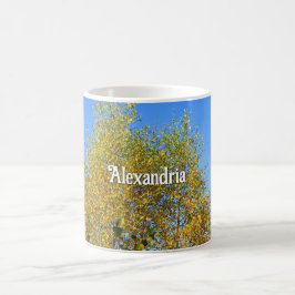 Sky Dancing Autumn Leaves - Personalisiert Kaffeetasse
