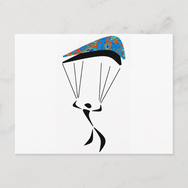SKY DIVE ZONED POSTKARTE (Vorderseite)