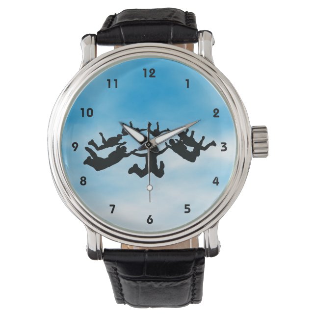 Sky Diving Design Watch Armbanduhr (Vorderseite)