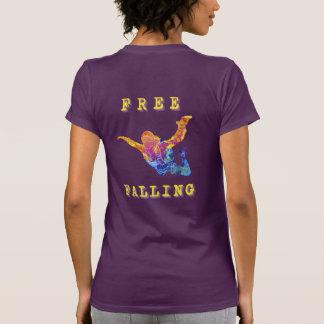 Sky Diving Free Fall Extreme Sports Abstrakt Jump T-Shirt