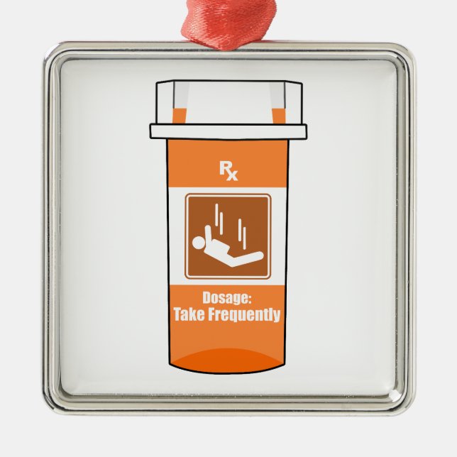 Sky Diving Is My Drug Ornament Aus Metall (Vorne)