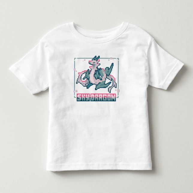Sky Dragon Pixel art Kleinkind T-shirt (Vorderseite)