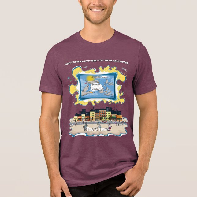 Sky Dumping | Vatertag Tri-Blend Shirt (Vorderseite)