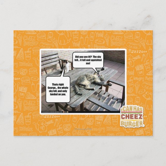 Sky fällt postkarte (Vorderseite)