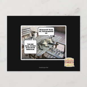 Sky fällt postkarte