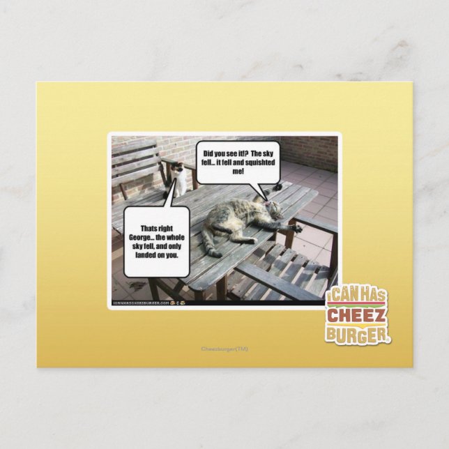 Sky fällt postkarte (Vorderseite)