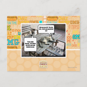 Sky fällt postkarte