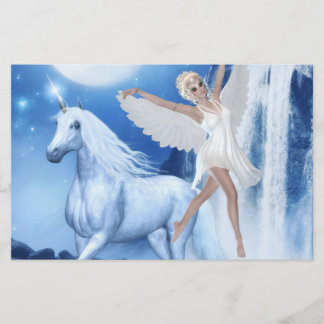 Sky Fee Asparas und Unicorn Briefpapier