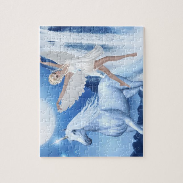 Sky Fee Asparas und Unicorn Puzzle (Vertikal)