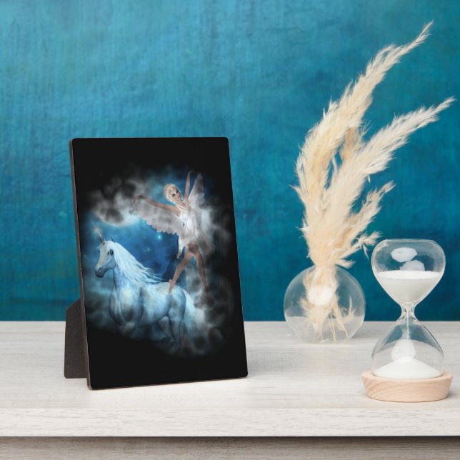 Sky Fee Asparas und Unicorn Vignette Fotoplatte (Seite)