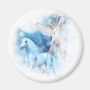 Sky Fee Asparas und Unicorn Vignette Magnet