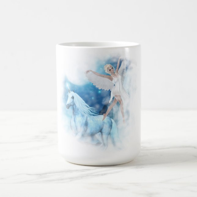 Sky Fee Asparas und Unicorn Vignette Tasse (Mittel)