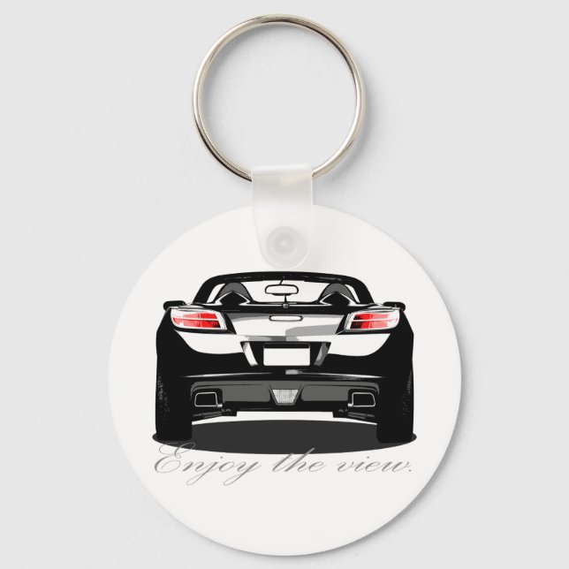 Sky "Genießen Sie die Aussicht." Schlüsselanhänger (Vorderseite)