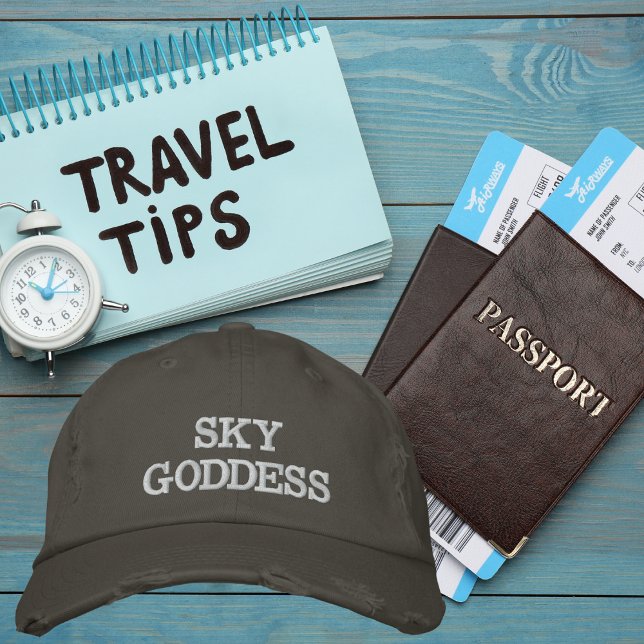 Sky Goddess Typografie, Wanderlust, Einfach Bestickte Baseballkappe (Von Creator hochgeladen)