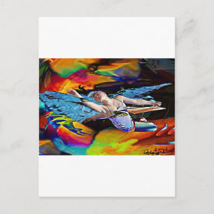Sky Hawk Warrior Goddess.jpg Postkarte