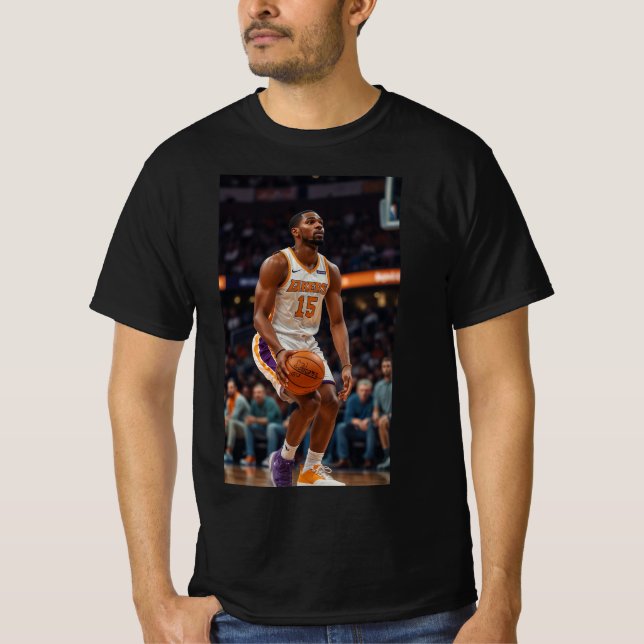 Sky High Hoops Basketball Silhouette Tshirt (Vorderseite)