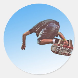 Sky High Runder Aufkleber
