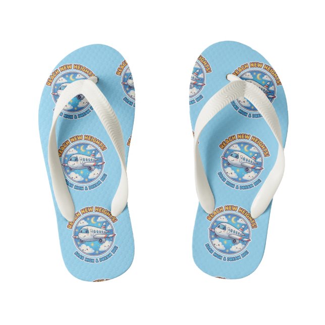 "Sky High Voyager" Pilotenschüler Kinderbadesandalen (Fußbett)