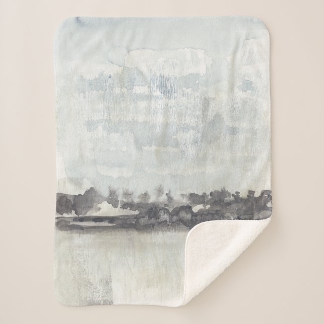 Sky Horizon - Neutrale Farben Sherpadecke (Vorderseite)