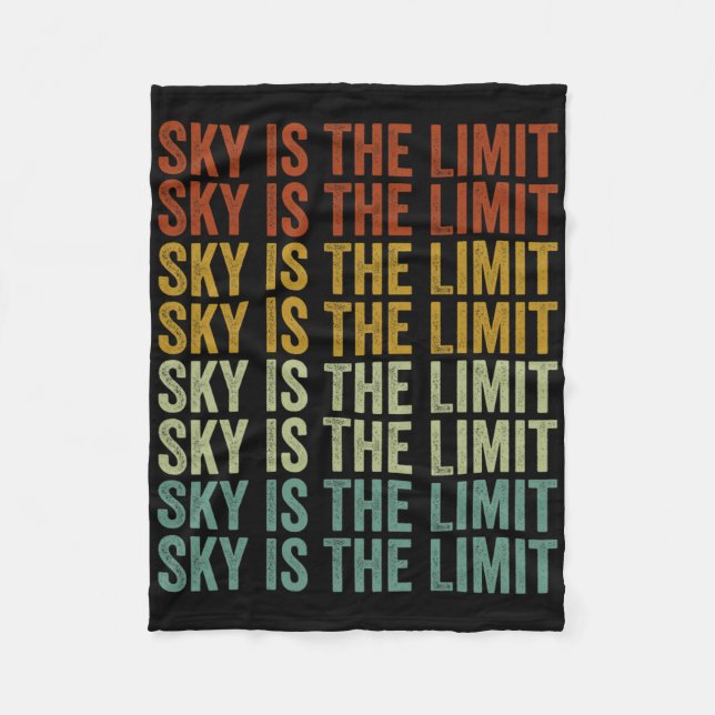 Sky Is The Limit Rock Mountain  Fleecedecke (Vorderseite)
