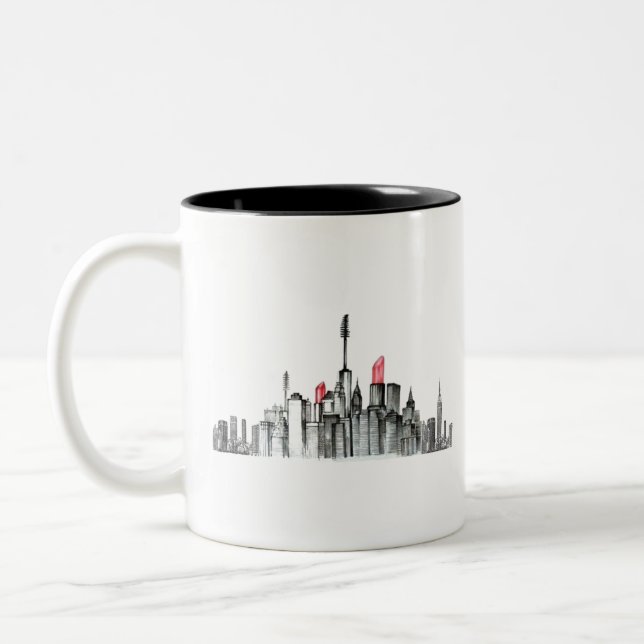 Sky Line Zweifarbige Tasse (Links)