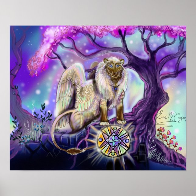 Sky Lion~art print Poster (Vorne)
