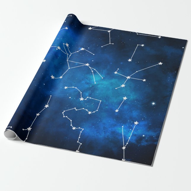 Sky Map Constellation Astronomie Lover Geschenkpapier (Ungerollt)