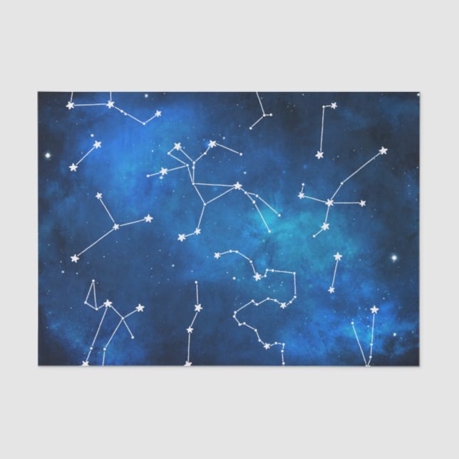 Sky Map Constellation Astronomie Lover Seidenpapier (Vorderseite)
