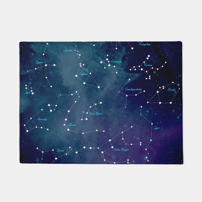 Sky Map Constellations Astronomie Fußmatte (Vorderseite)