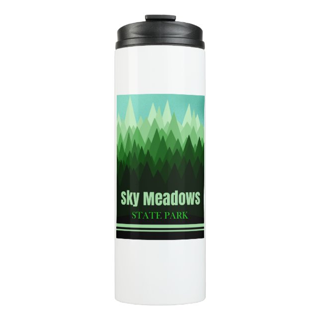 Sky Meadows Staat Park Virginia Forest Thermosbecher (Vorderseite)