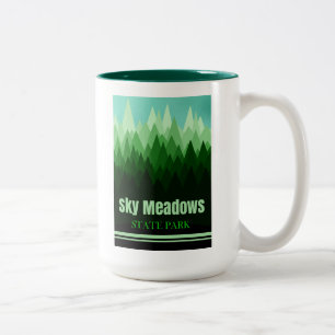 Sky Meadows Staat Park Virginia Forest Zweifarbige Tasse