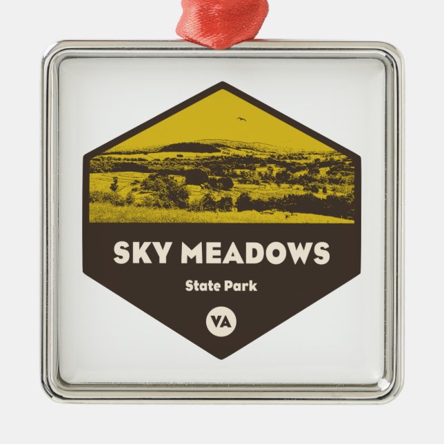 Sky Meadows Staat Park, Virginia Ornament Aus Metall (Vorne)