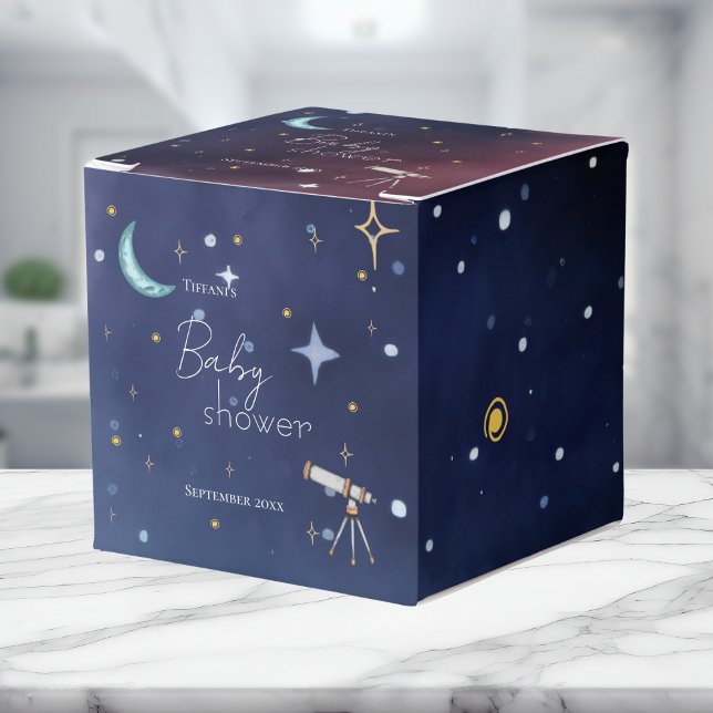 Sky Moon & Stars Celestial Baby Shower  Geschenkschachtel (Von Creator hochgeladen)