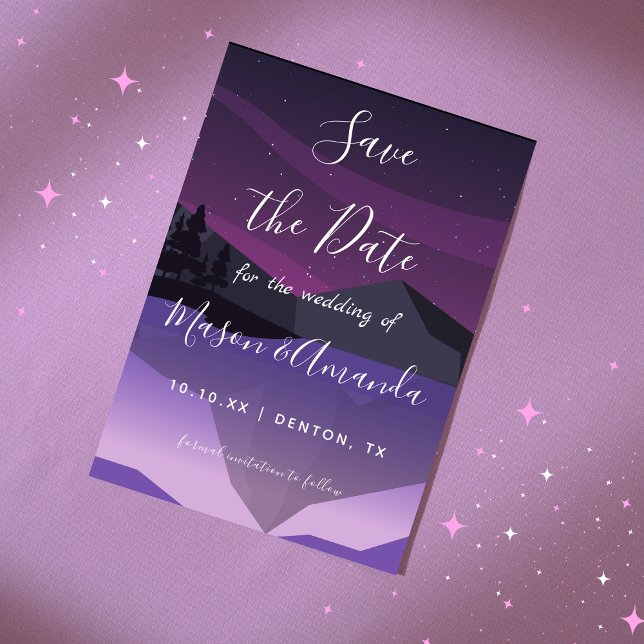 Sky Night Astronomy Galaxy Pink Lila Milchfläche Save The Date (Von Creator hochgeladen)