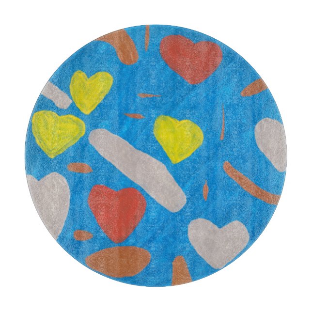 Sky of Liebe Cutting Board Schneidebrett (Vorderseite)