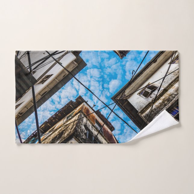 Sky Over Stonetown, Sansibar Badhandtuch Set (Handtuch)