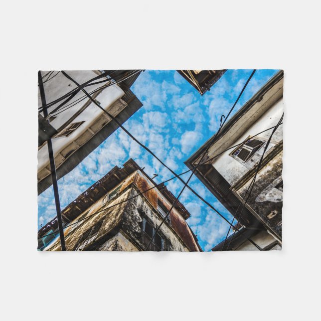 Sky Over Stonetown, Sansibar Fleecedecke (Vorderseite (Horizontal))