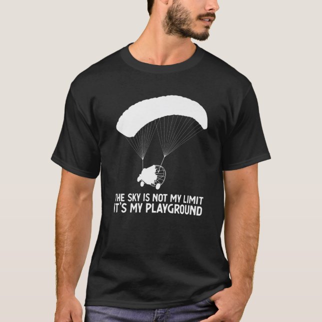 Sky Playground PPC Paragliding Powered Parachute T-Shirt (Vorderseite)