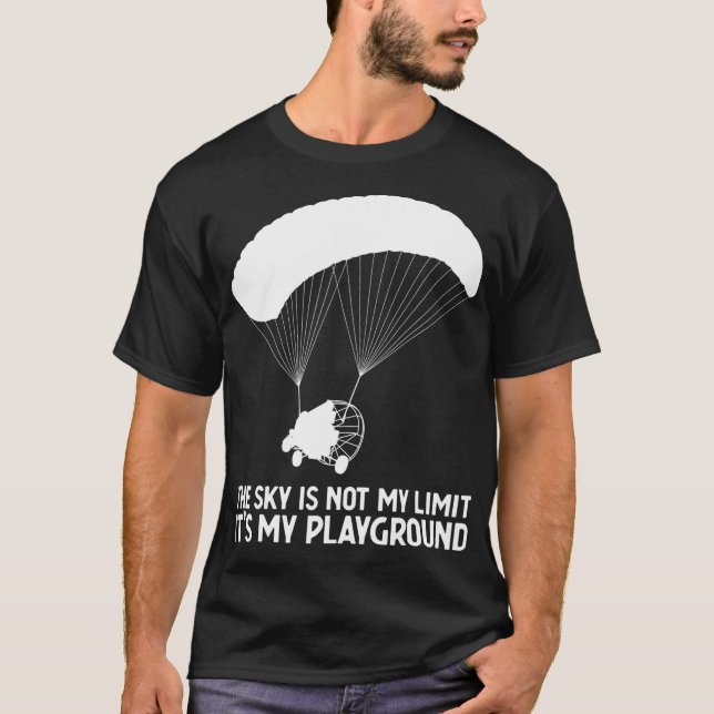 Sky Playground PPC Paragliding Powered Parachute  T-Shirt (Vorderseite)