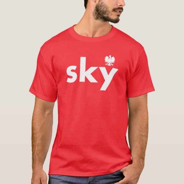 SKY Polnischer Nachname Tshirt (Vorderseite)