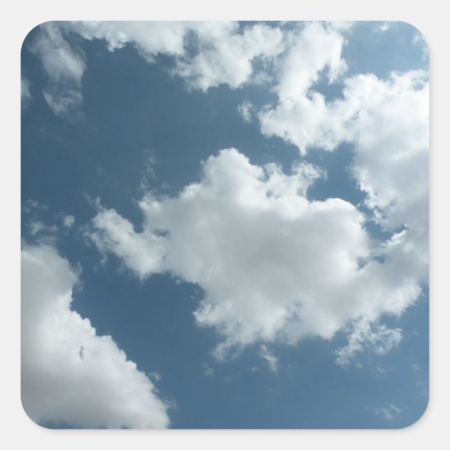 Sky Quadratischer Aufkleber (Vorderseite)