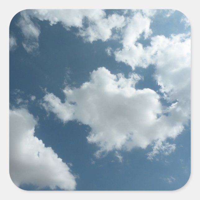 Sky Quadratischer Aufkleber (Vorderseite)