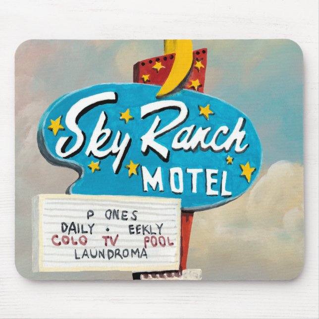 Sky Ranch Motel Sign Mousepad (Vorne)